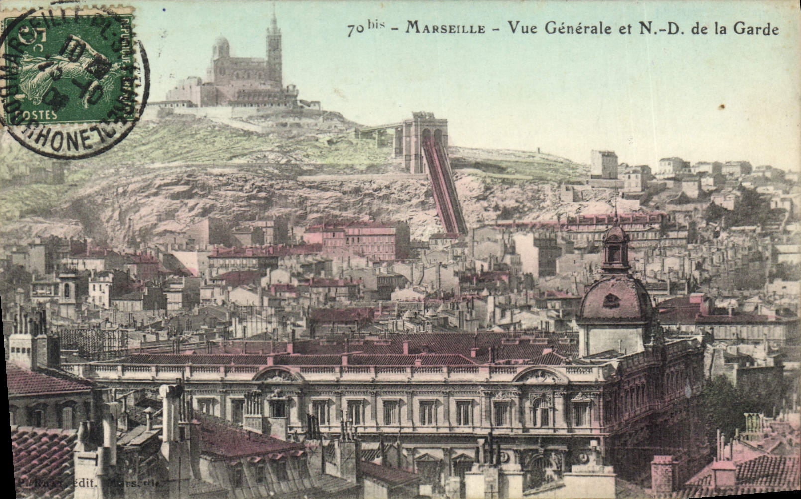 CPA Marseille Vue generale prise de Notre Dame de la Garde 