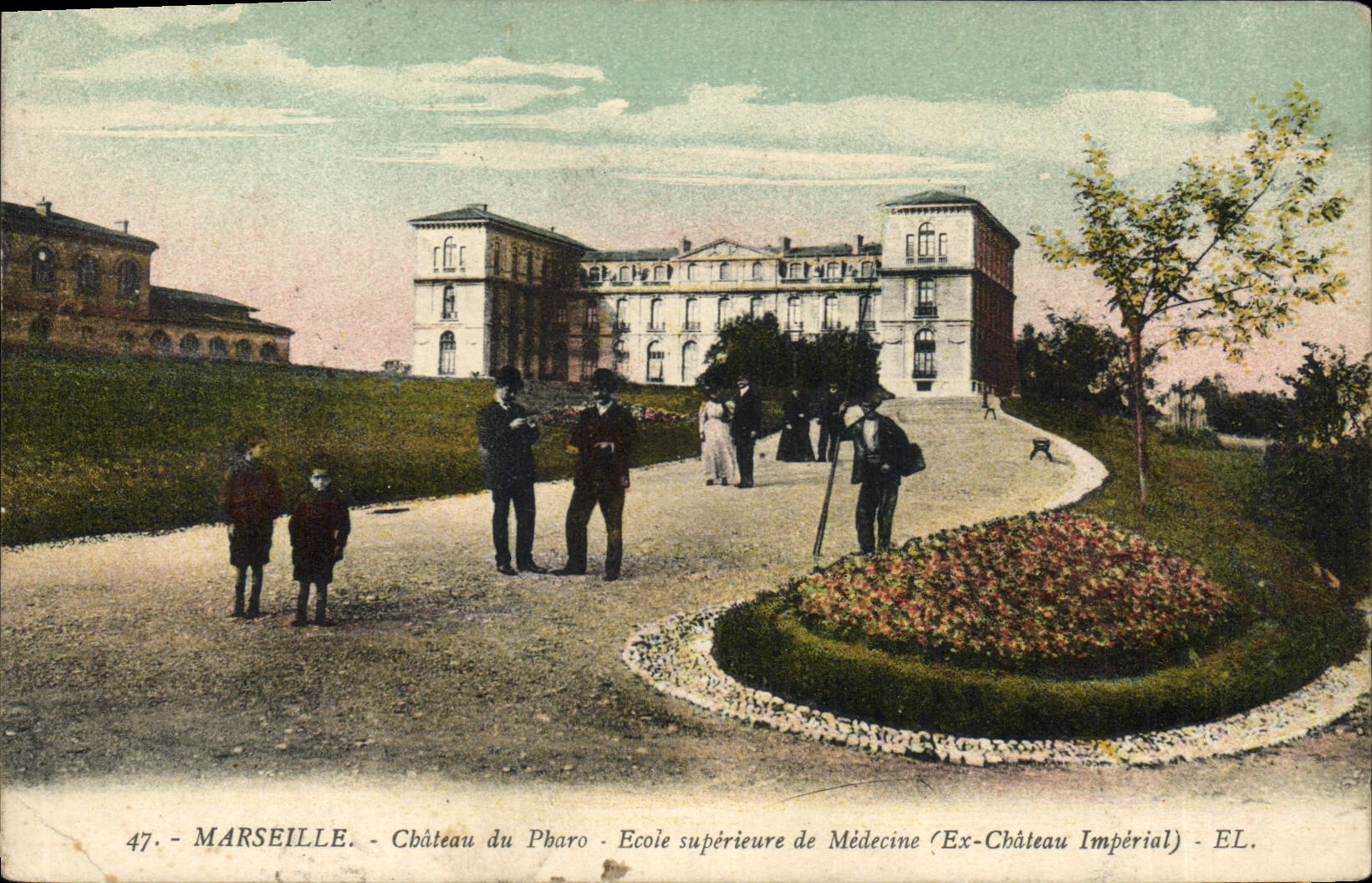 CPA Marseille Chateau du Pharo Ecole superieure de Medecine Ex chateau imperial