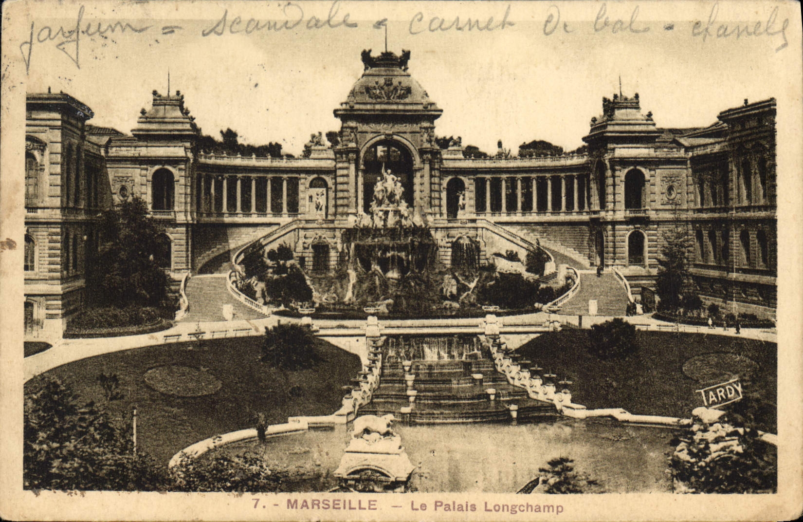 CPA Marseille le palais Longchamp 