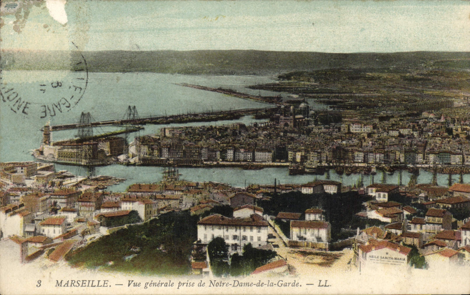 CPA Marseille vue generale prise de Notre Dame de la garde 