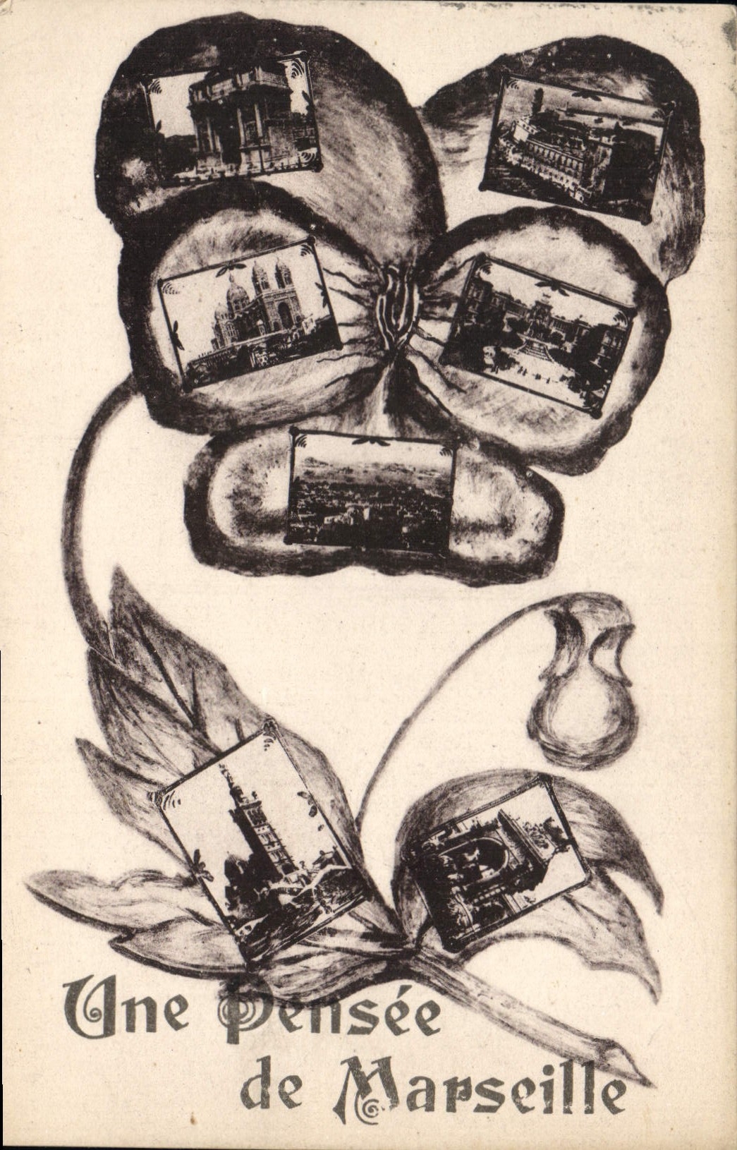 CPA Une Pensee de Marseille