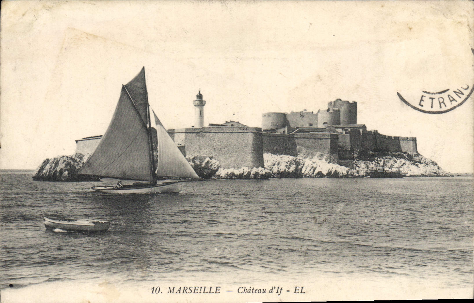 CPA Marseille le chateau d'If Bateau
