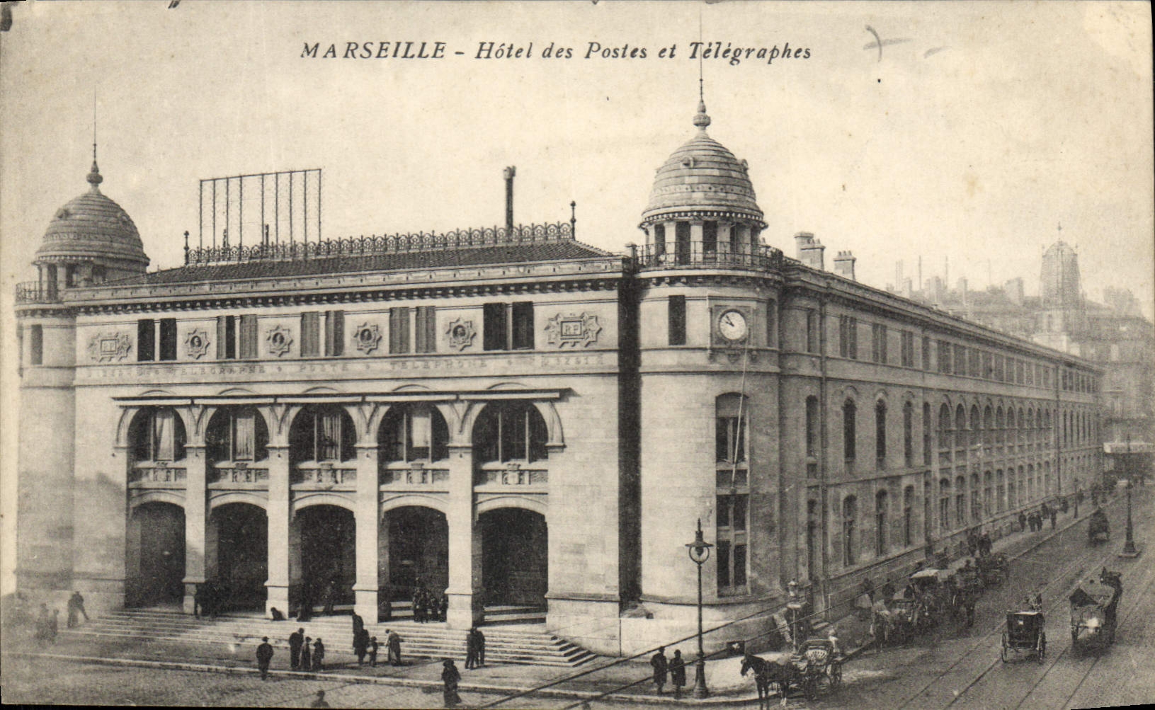 CPA Marseille hotel des Postes et Telegraphes 