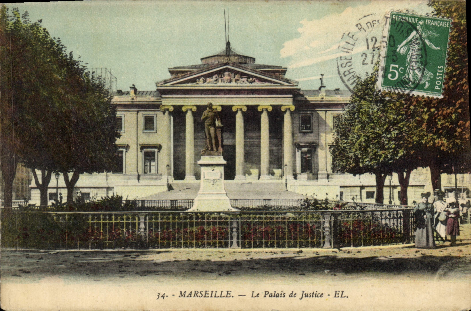 CPA Marseille le palais de Justice 