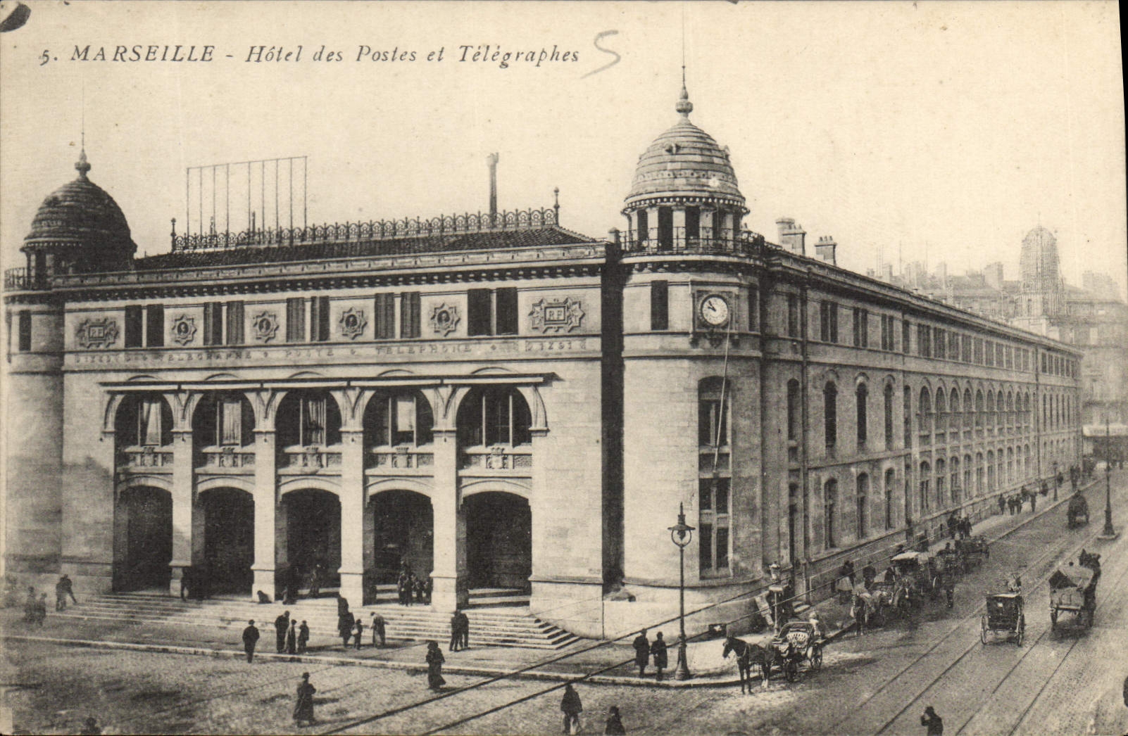 CPA Marseille hotel des Postes et Telegraphes
