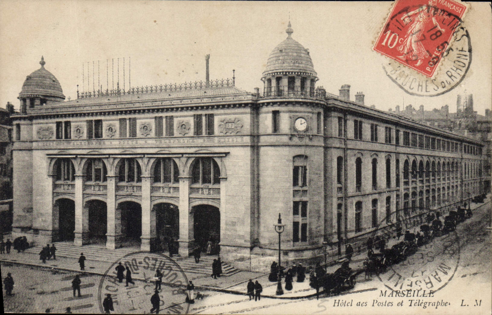 CPA Marseille hotel des Postes et Telegraphes