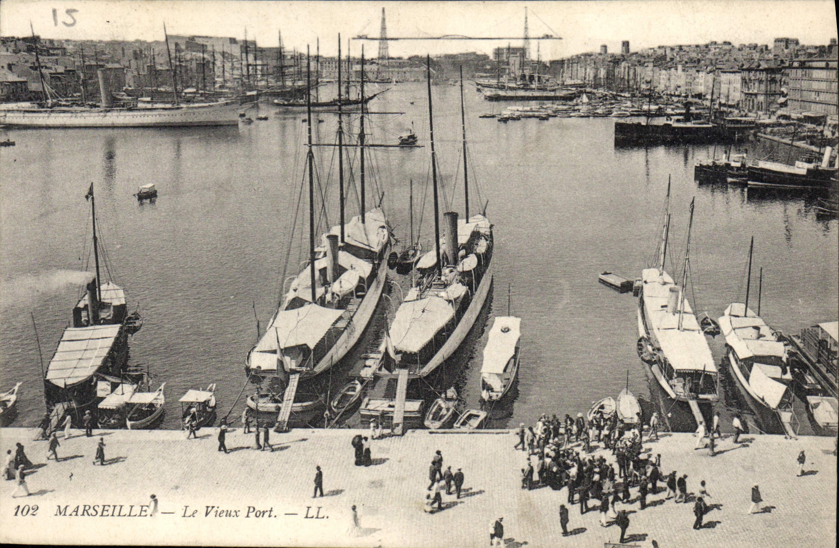 CPA Marseille le Vieux Port Bateaux