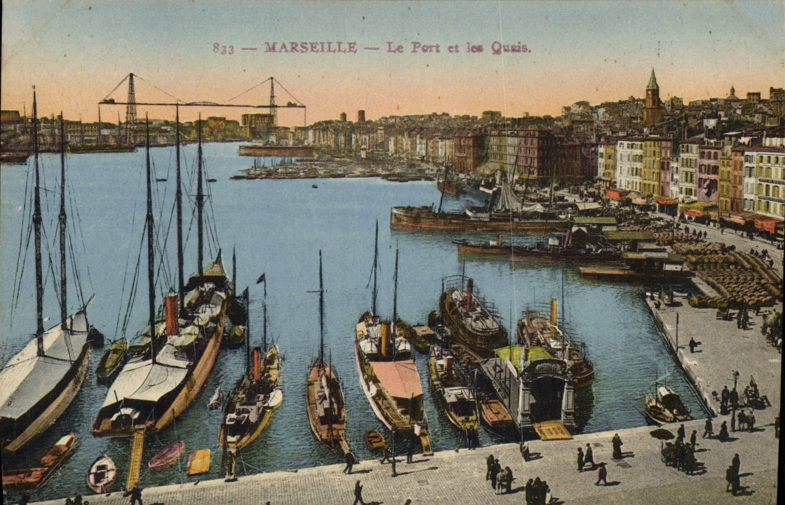 CPA Marseille le Port et les Quai Bateaux