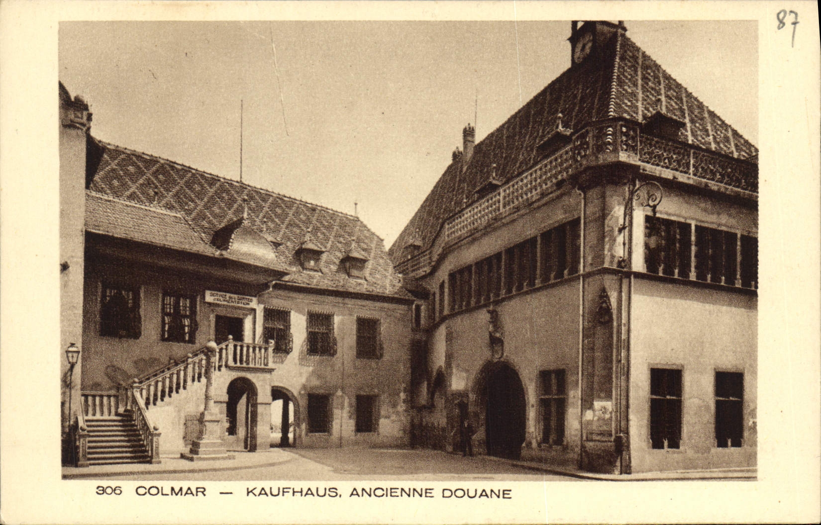 CPA Colmar Kaufhaus ancienne Douane 