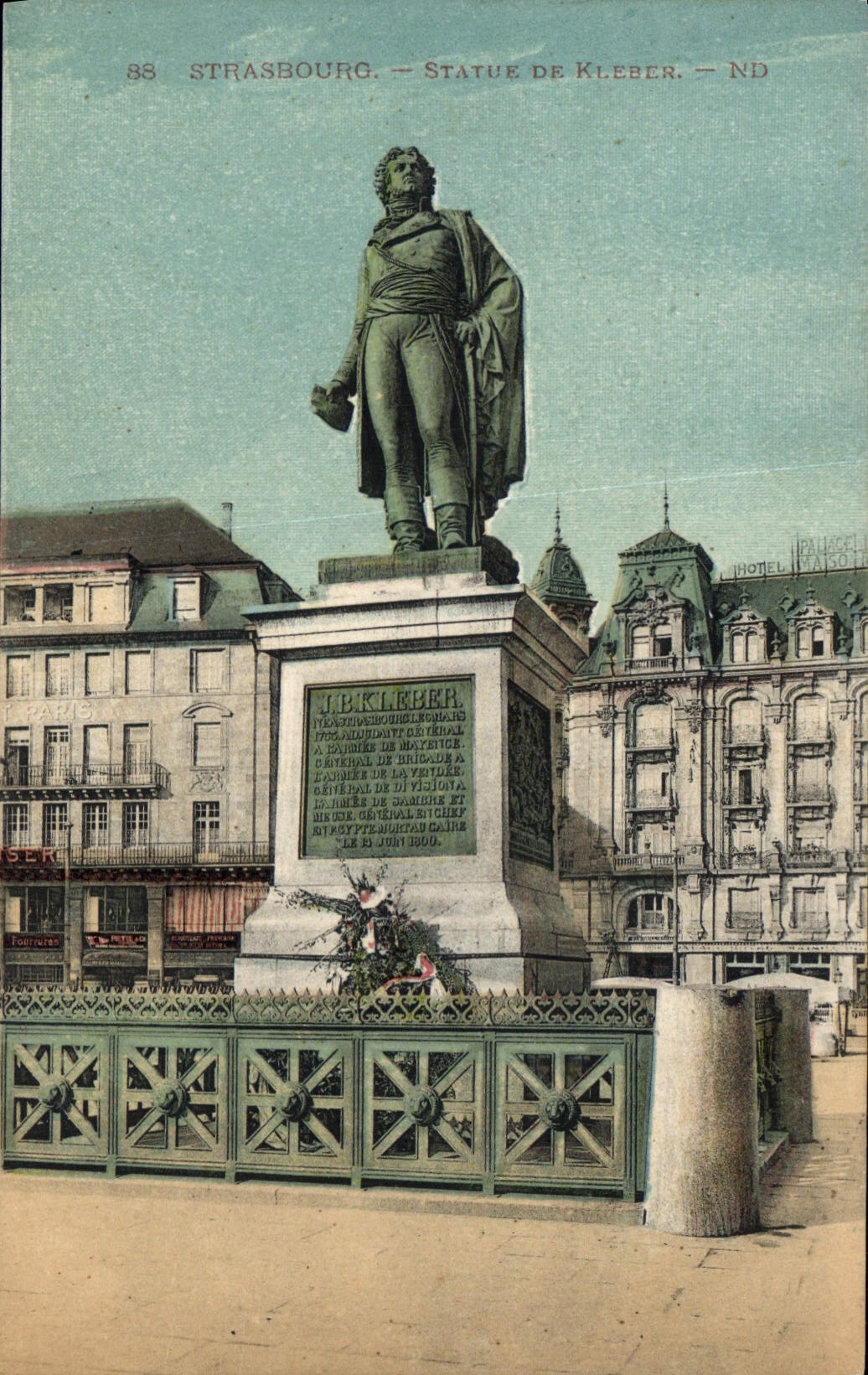 CPA Strasbourg statue de Kleber 