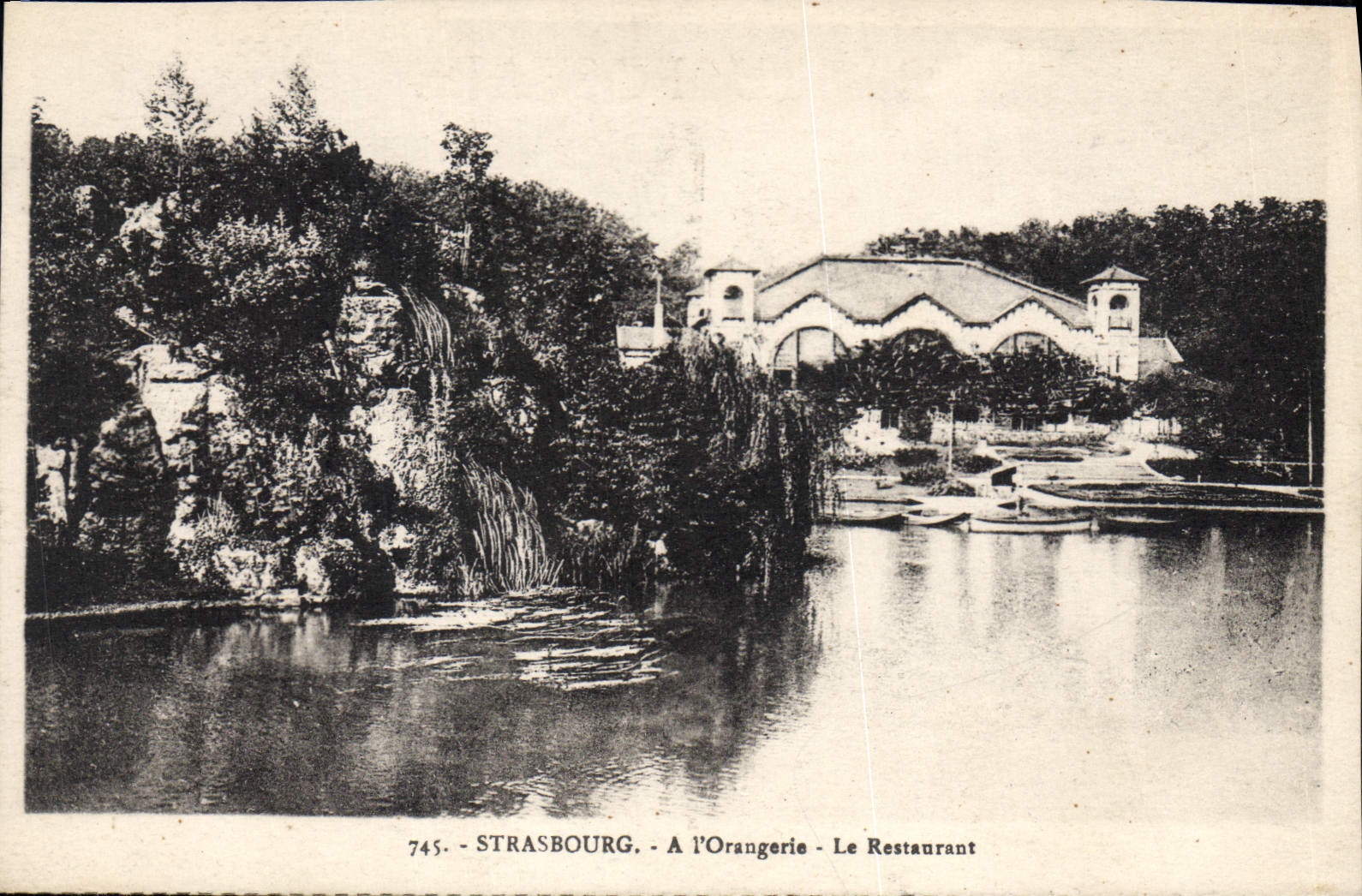 CPA Strasbourg a l'Orangerie le restaurant 