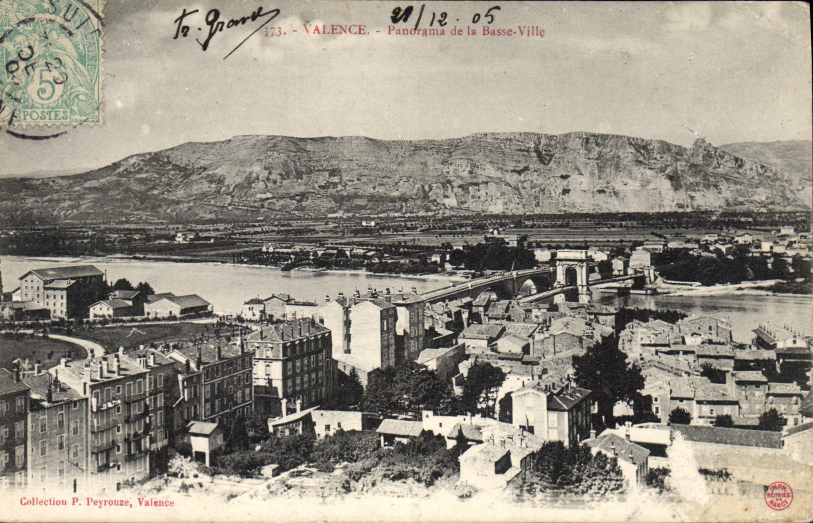CPA Valence Panorama de la Basse Ville 