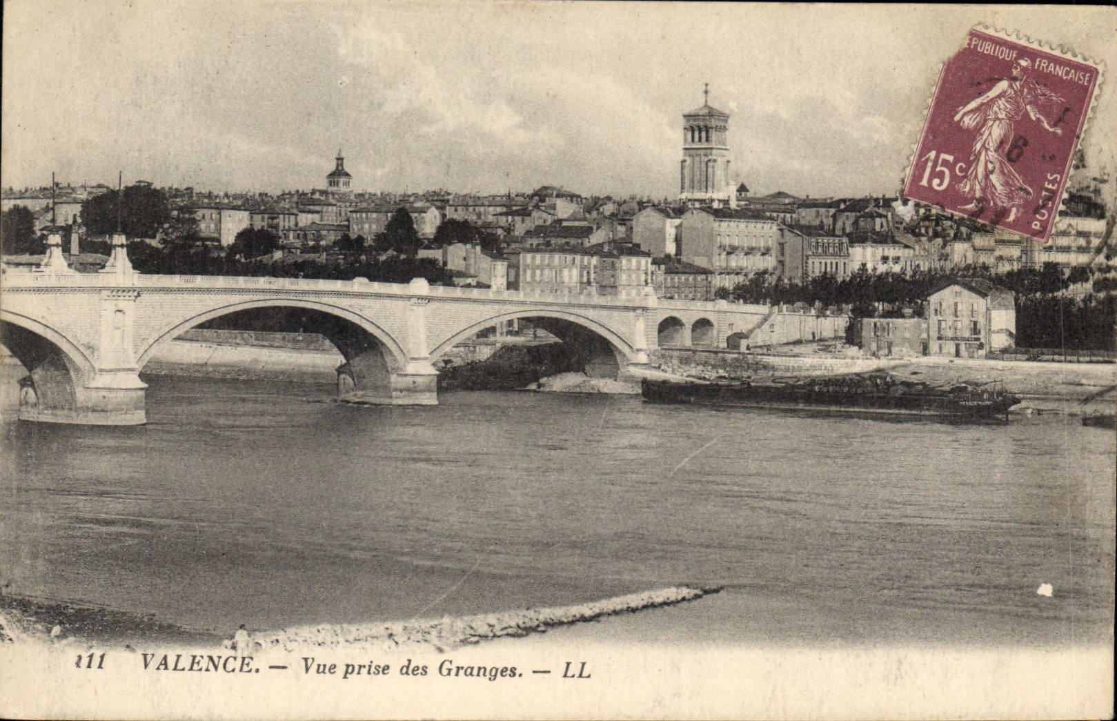 CPA Valence vue prise des Granges 