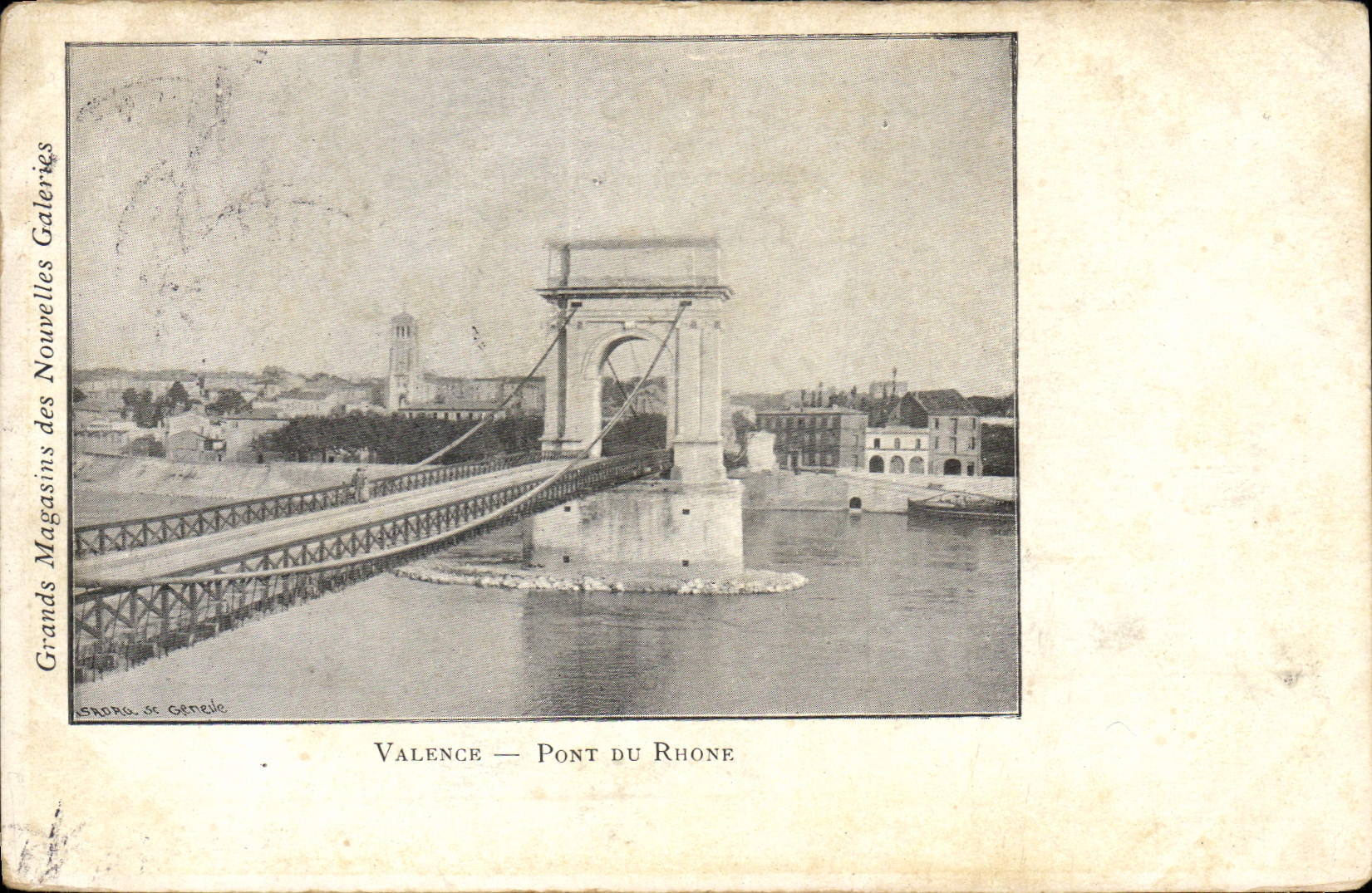 CPA Valence Pont du Rhone 