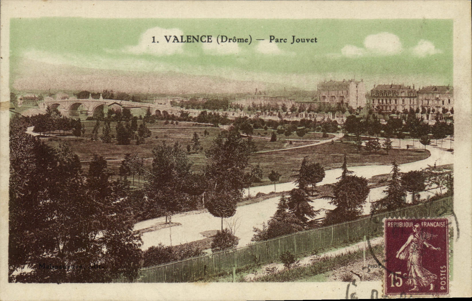 CPA Valence Drome Parc Jouvet 