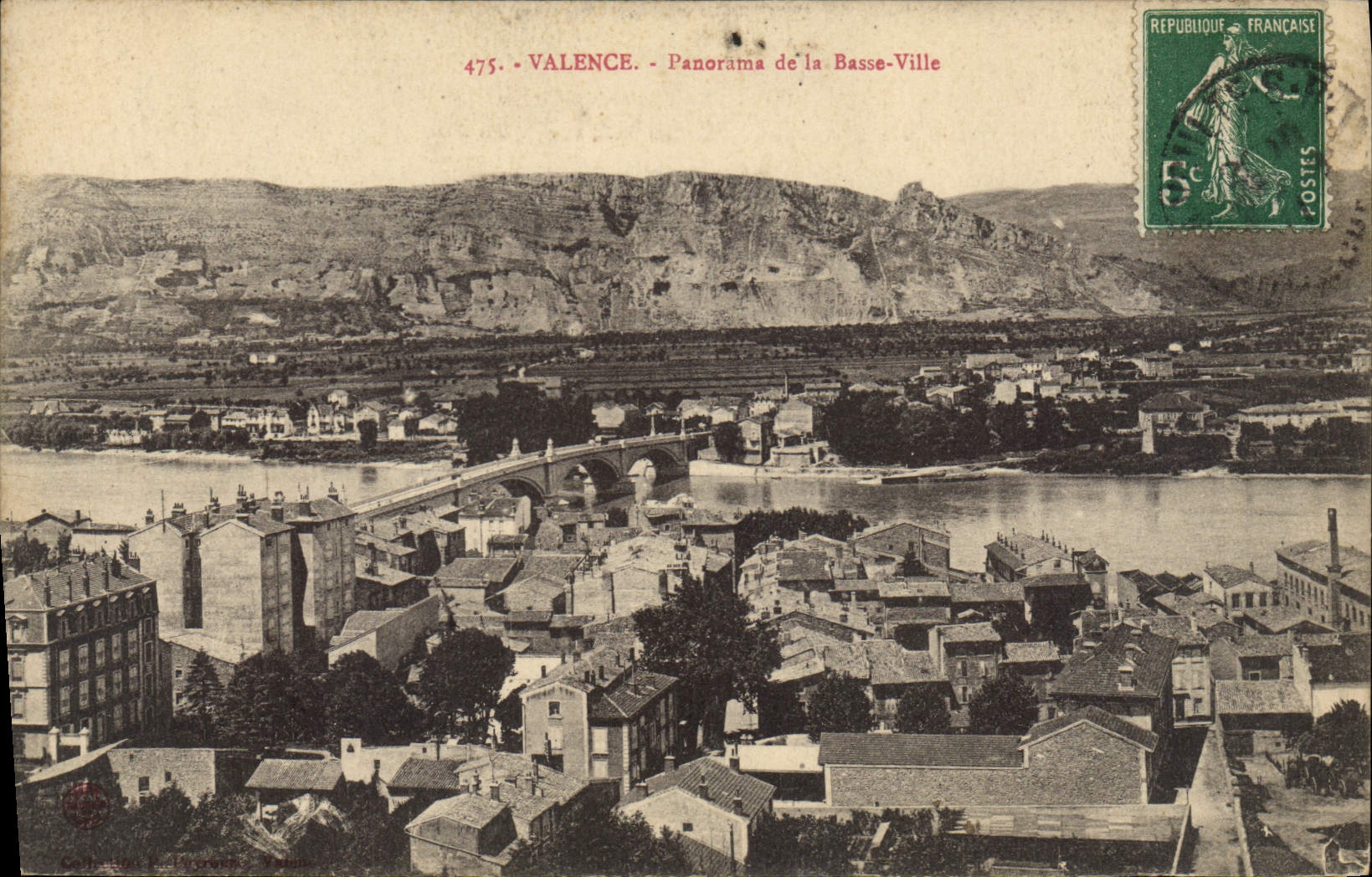 CPA Valence Panorama de la Basse Ville 