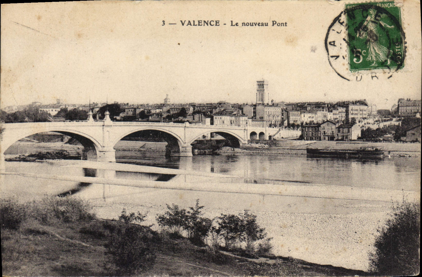 CPA Valence Le nouveau Pont 