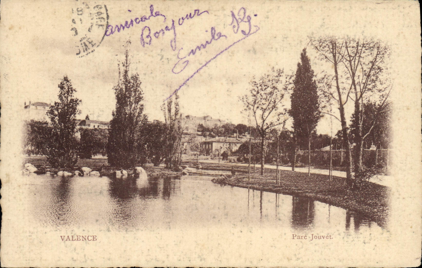 CPA Valence Parc Jouvet 