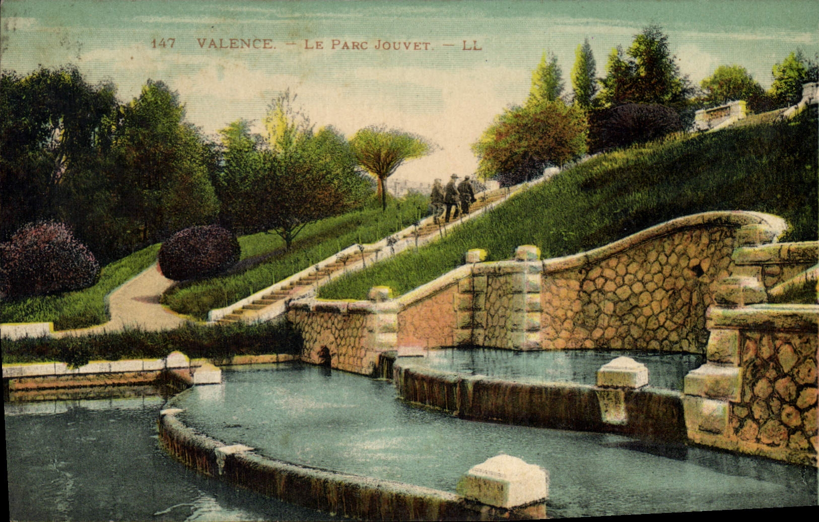 CPA Valence le parc Jouvet 