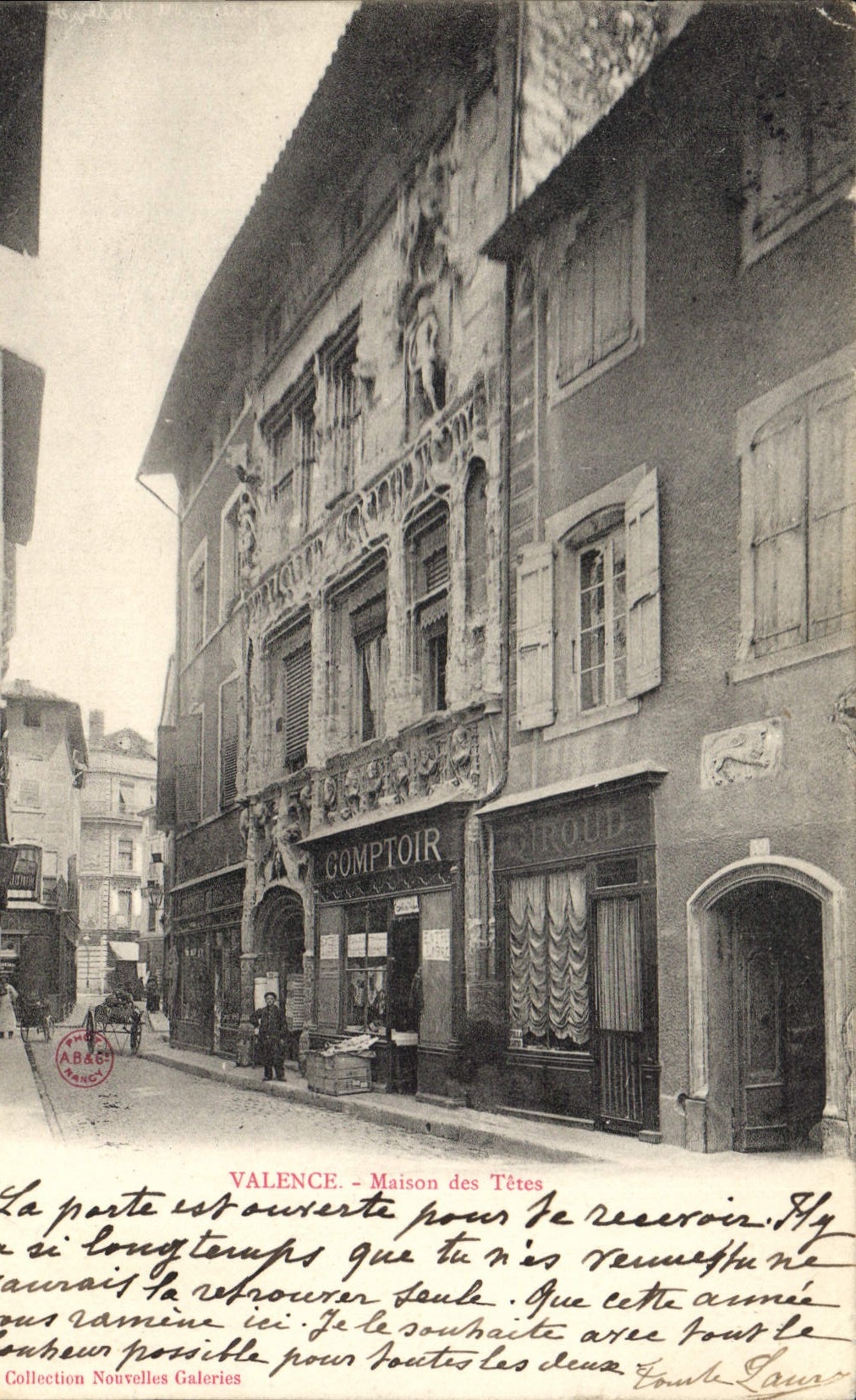 CPA Valence maison des Tetes 