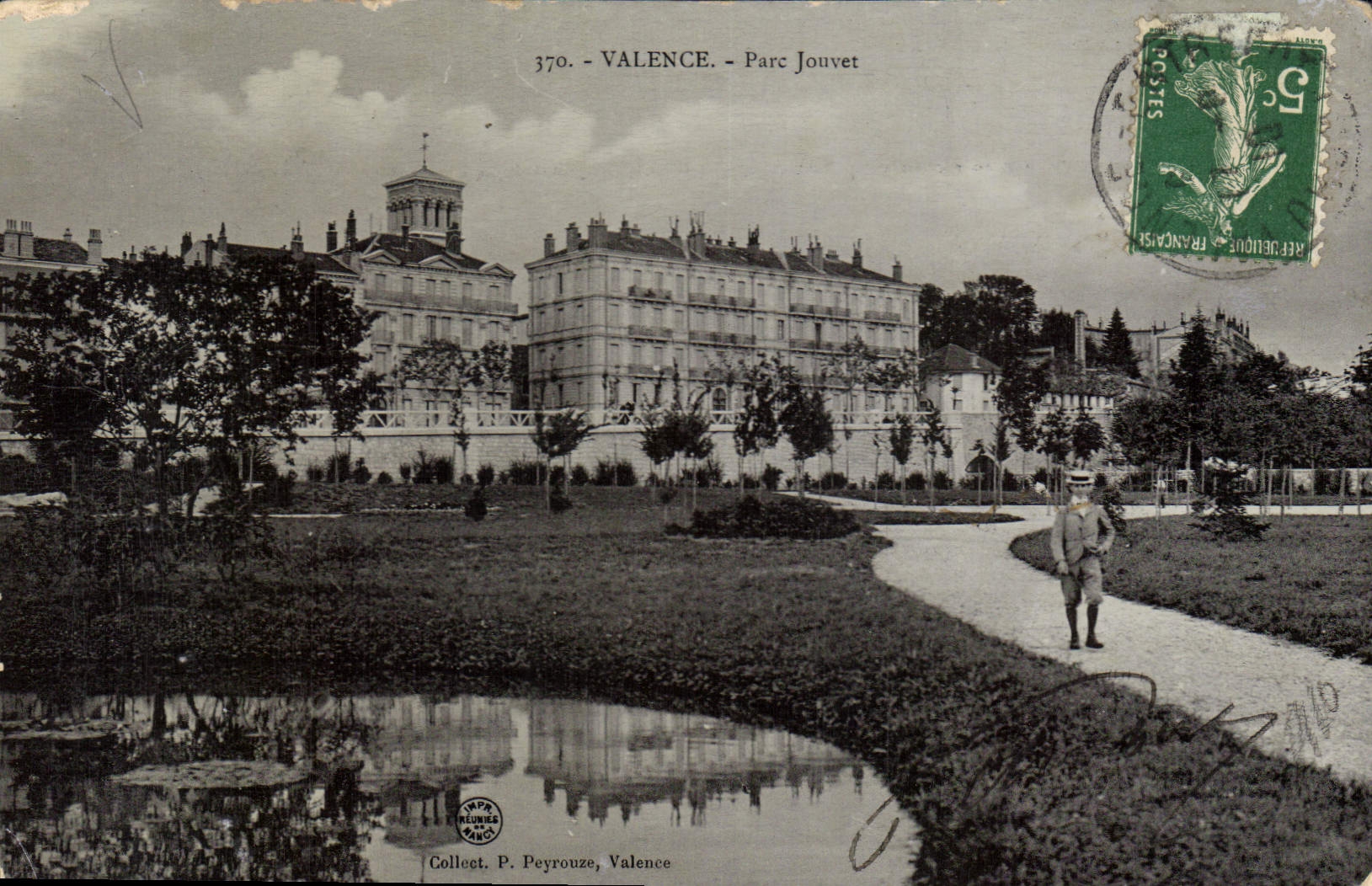 CPA Valence parc Jouvet 