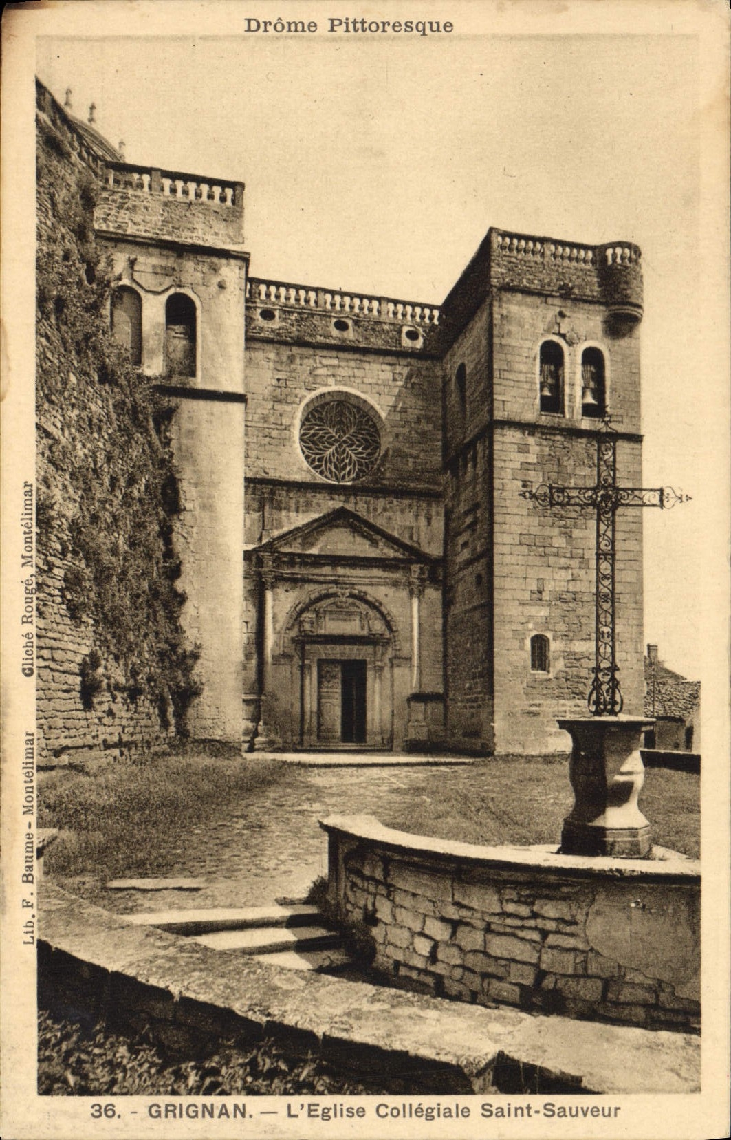 CPA Drome Pittoresque Grignan l'Eglise collegiale Saint Sauveur
