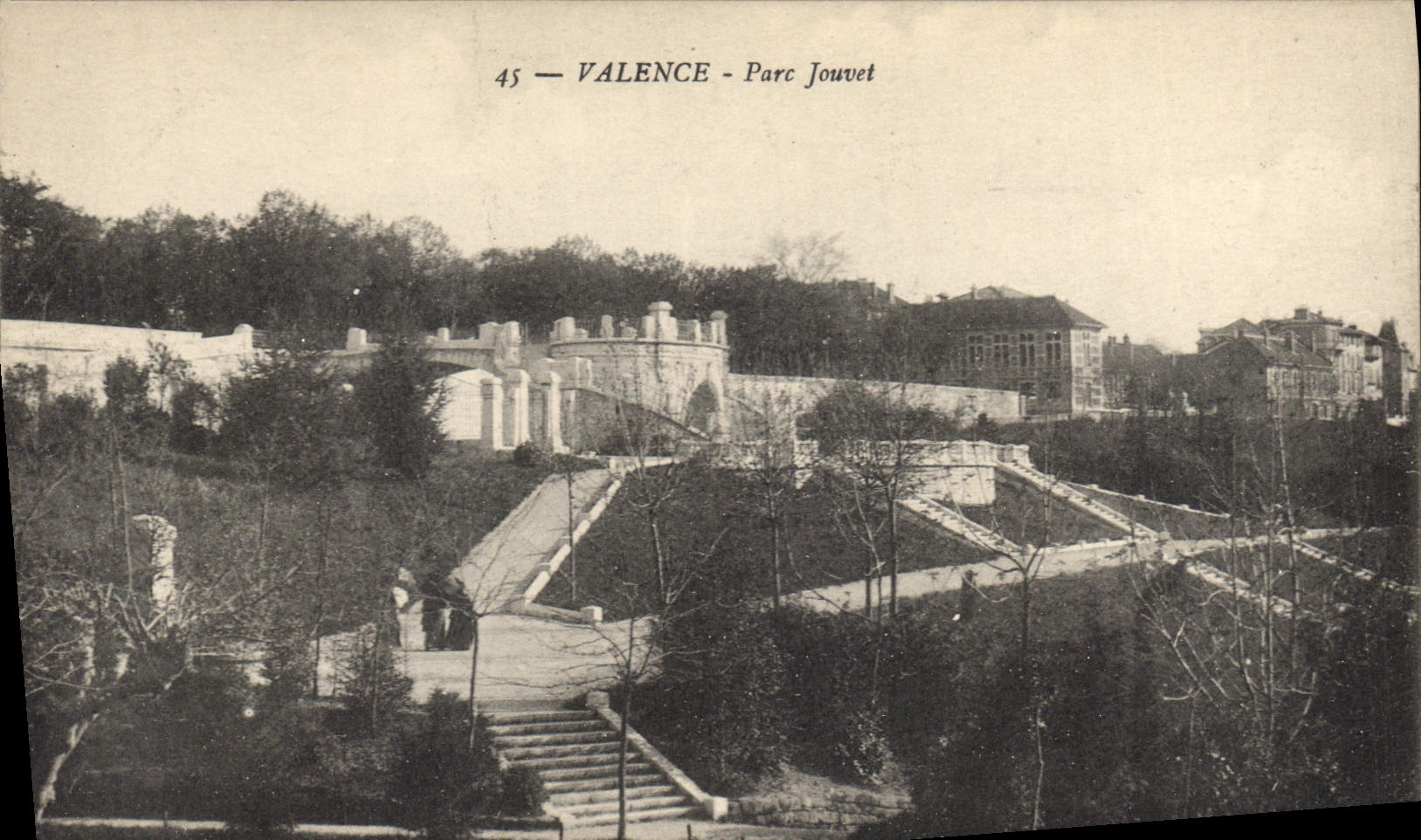 CPA Valence Parc Jouvet 