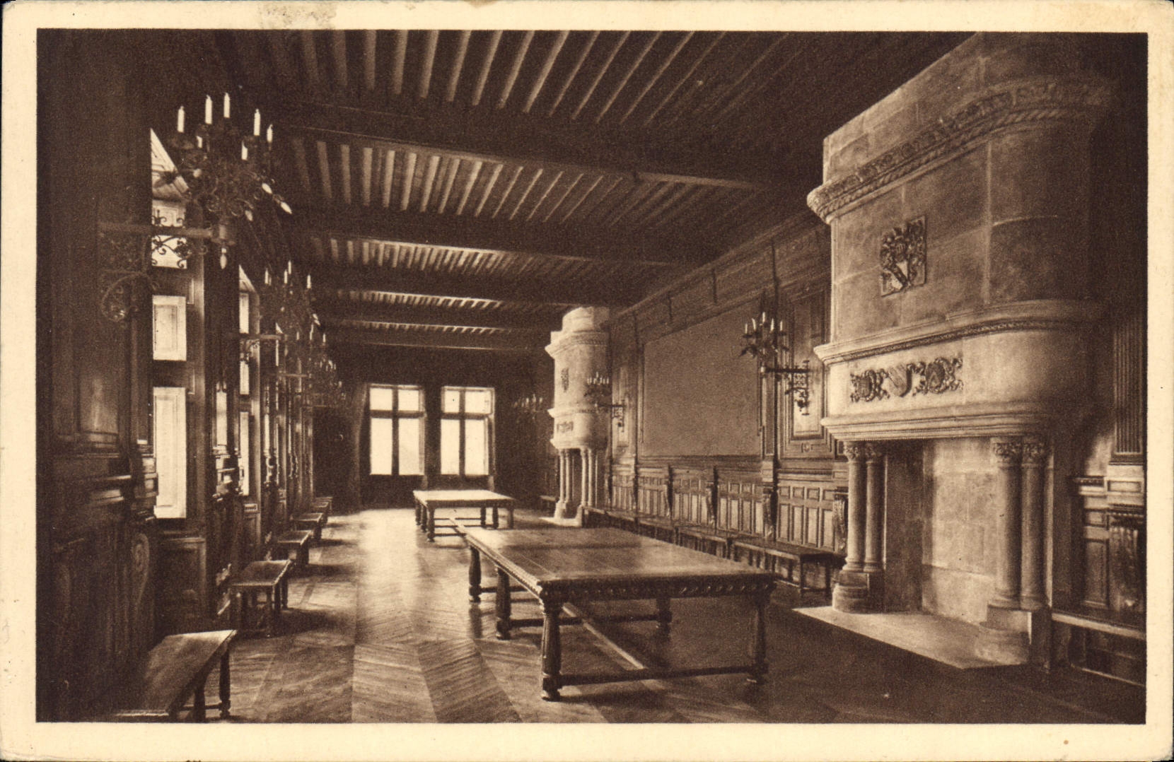 CPA Chateau de Grignan Drome Galerie des Adhemar
