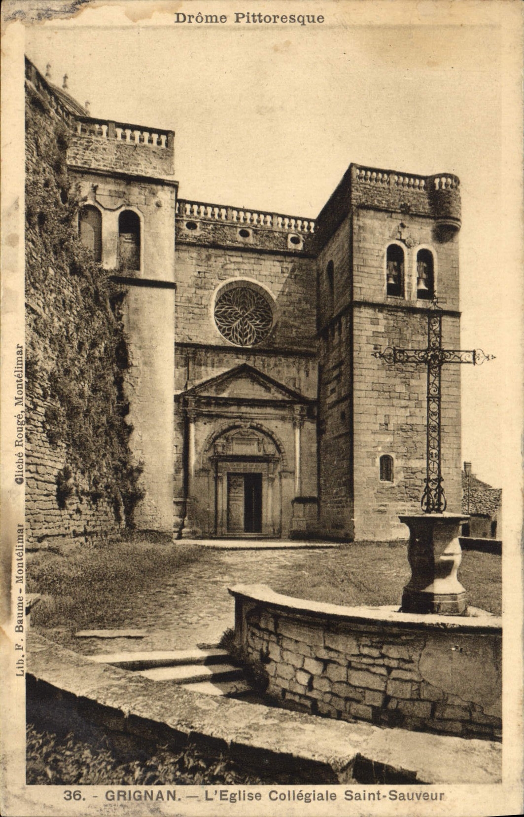 CPA Drome Pittoresque Grignan L'Eglise Collegiale Saint Sauveur