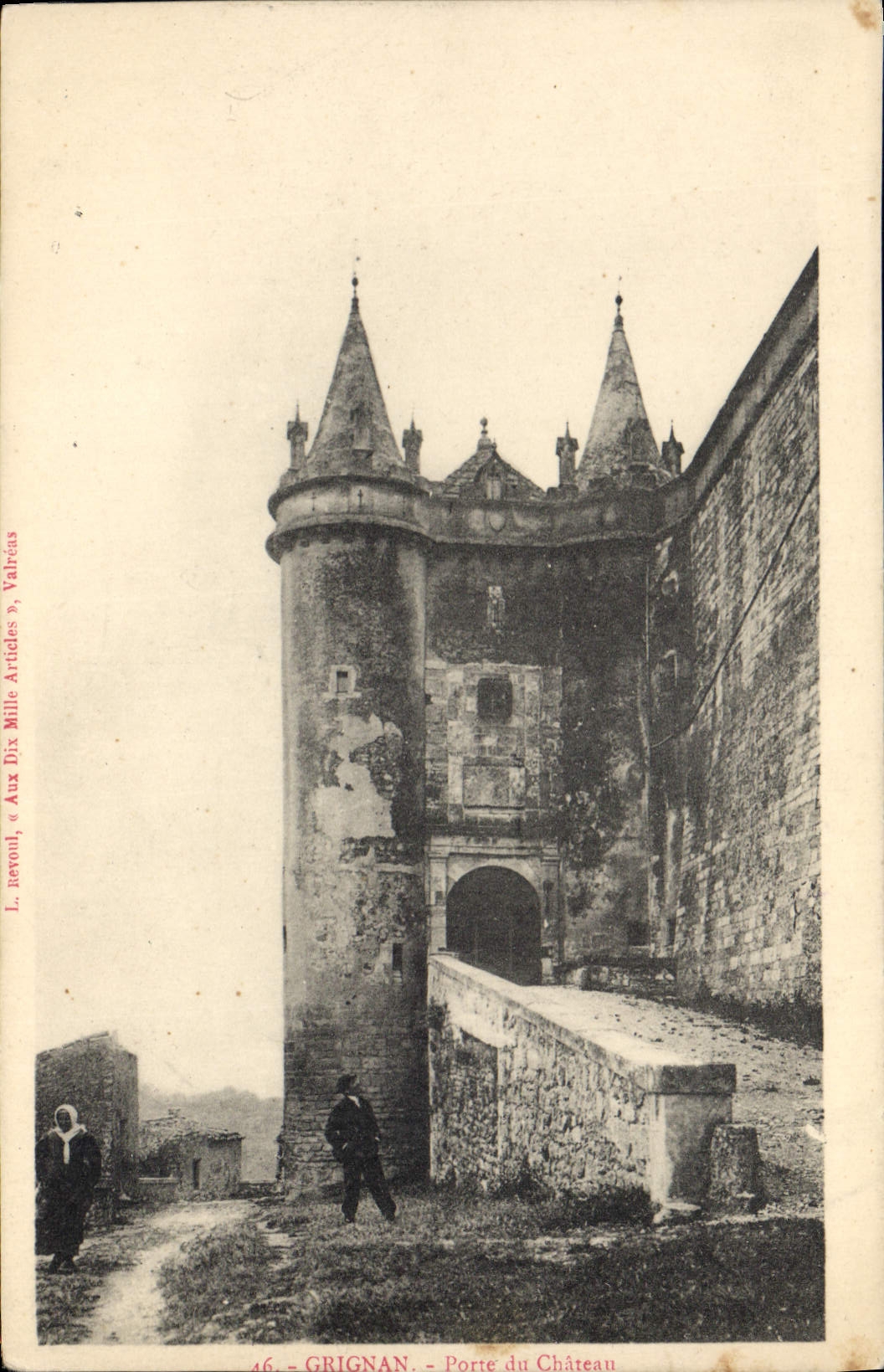 CPA grignan porte du chilteau