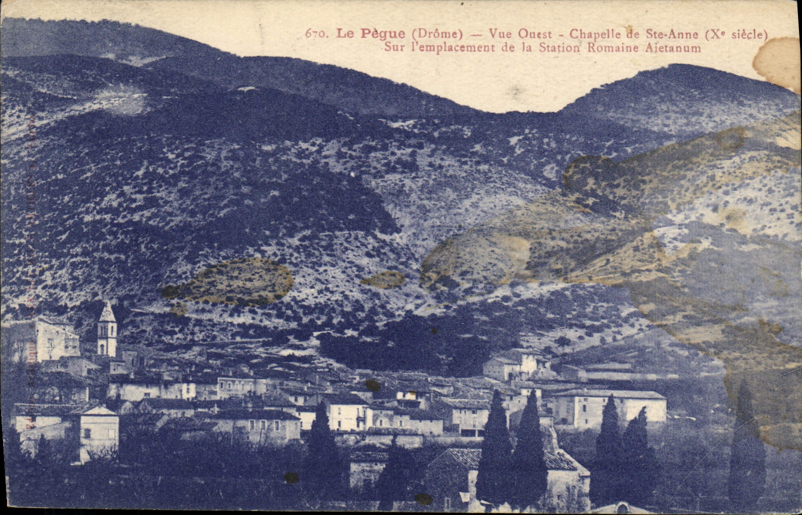 CPA Le Pegue Vue Ouest Chapelle Ile Ste Anne