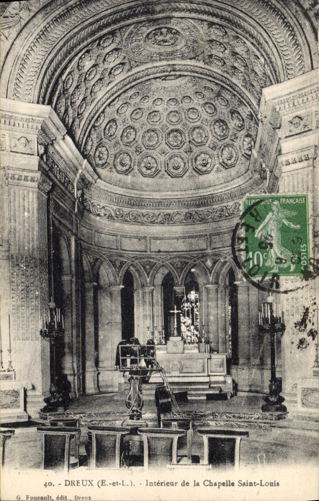 CPA Dreux interieur de la chapelle saint louis