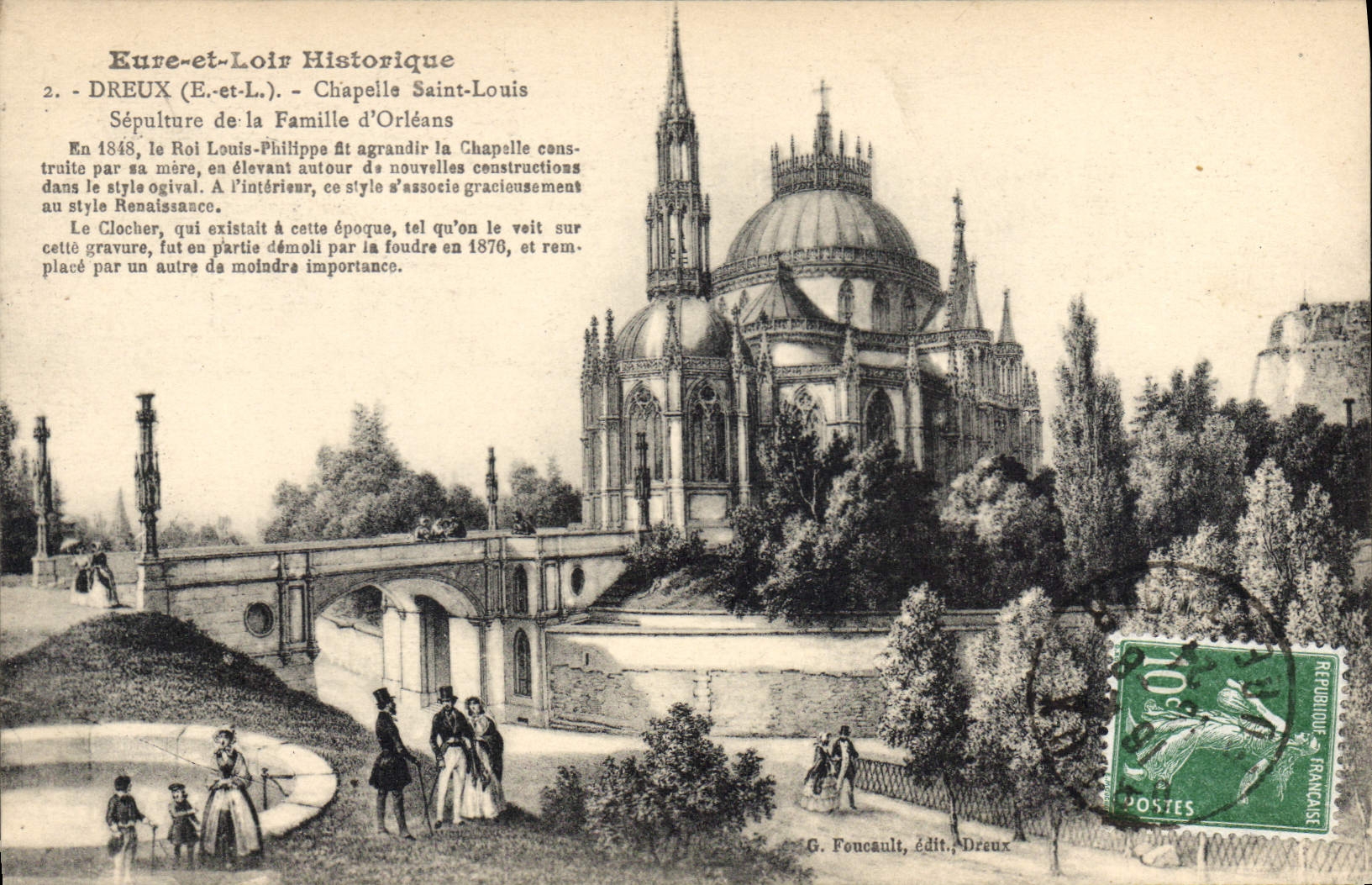 CPA eureetloir historique dreux chapelle saint louis sepulture de la famille d'orleans