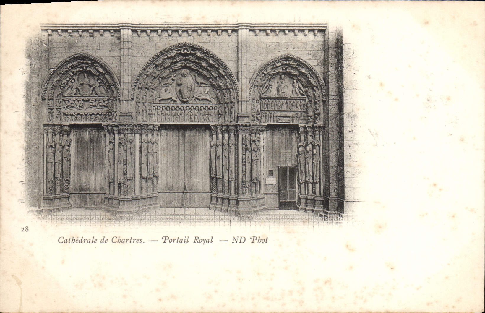 CPA Chartres Cathedrale de Chartres Portail Royal