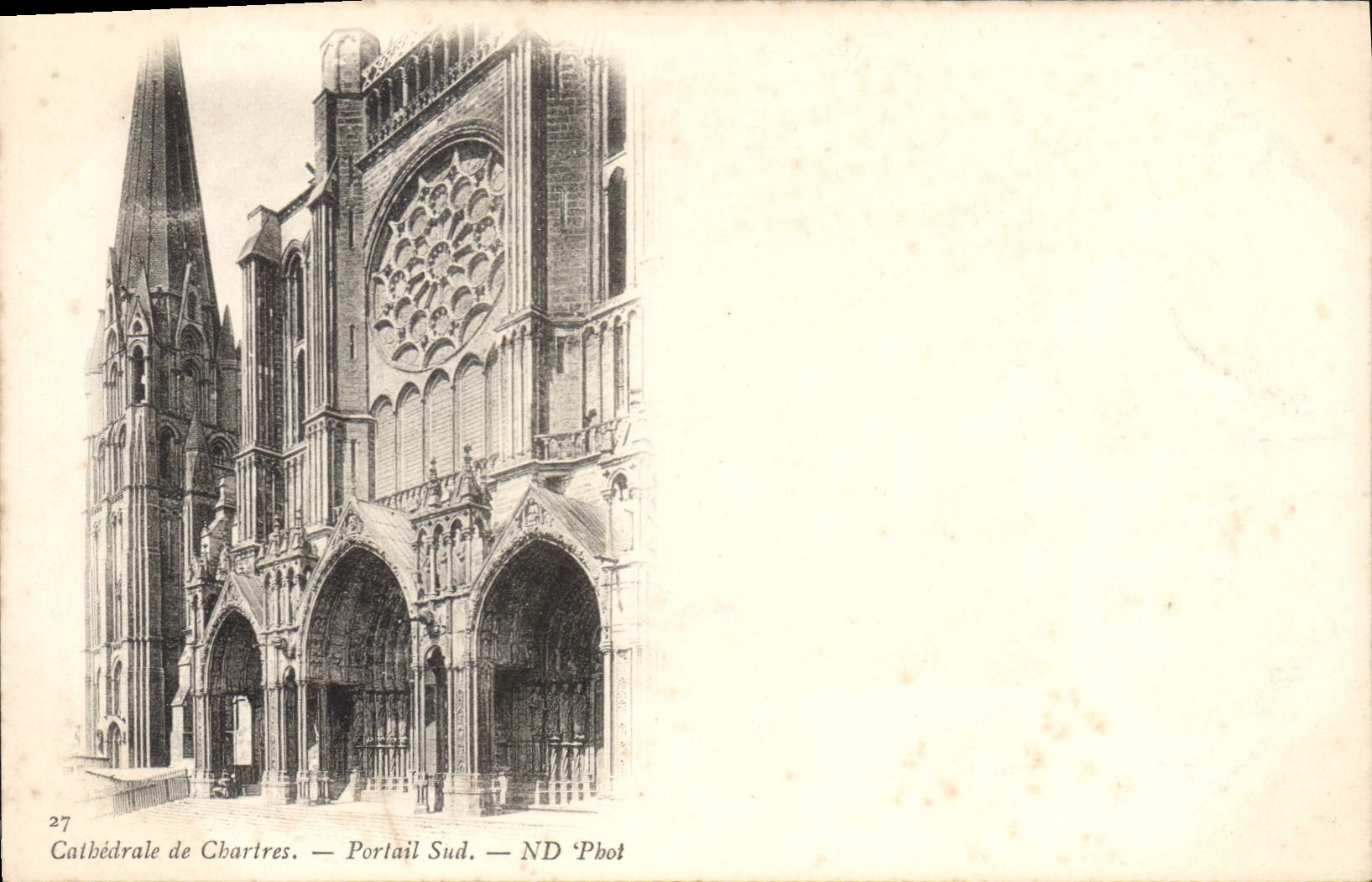 CPA Chartres Cathedrale de Chartres Portail Sud
