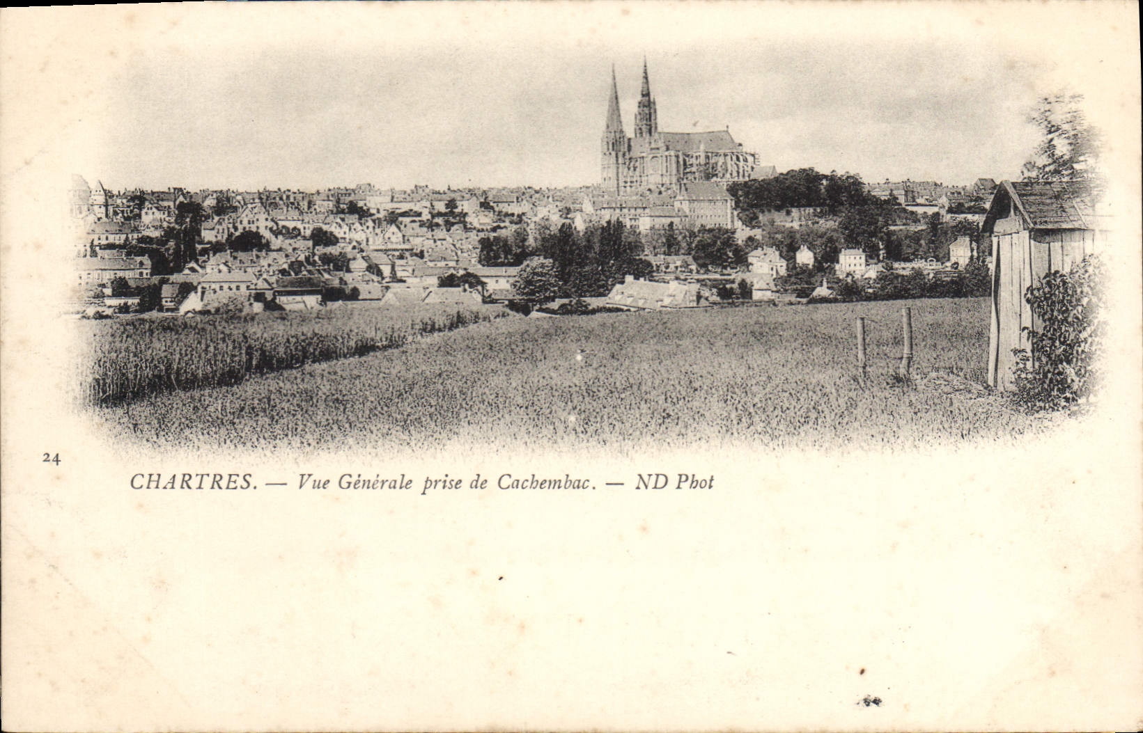 CPA Chartres Vue Generale prise de Cachembac