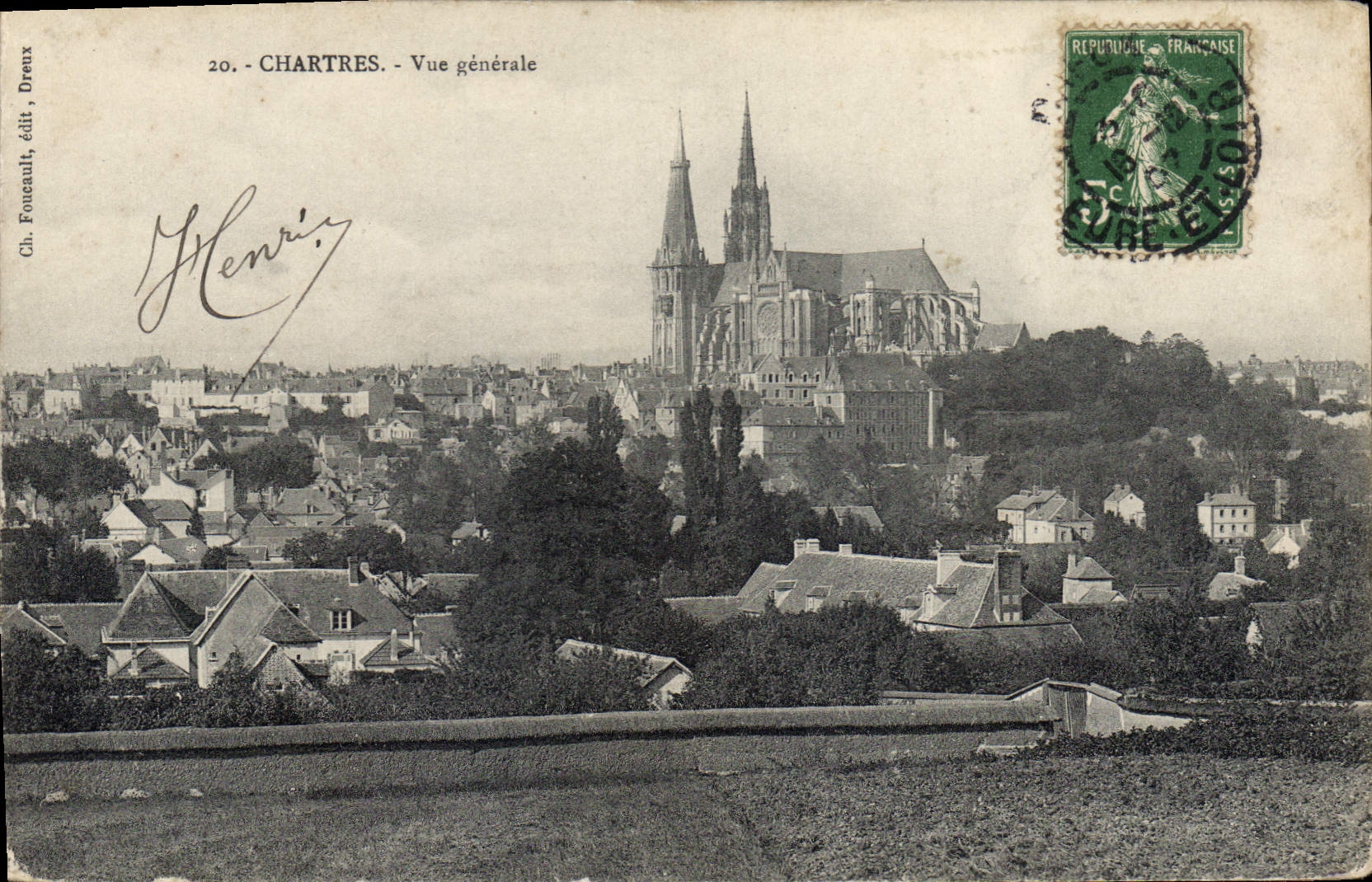 CPA Chartres Vue generale