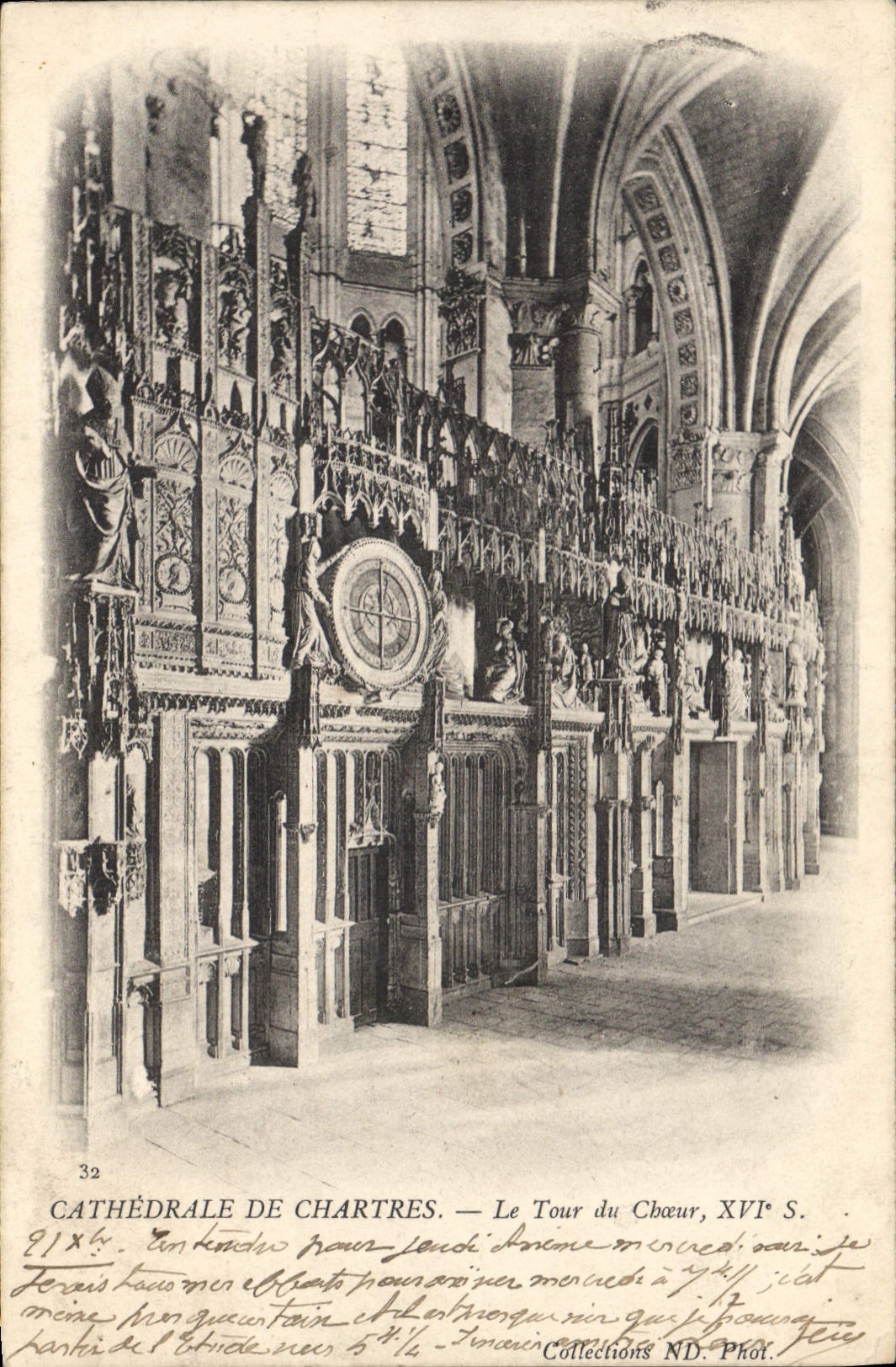 CPA CHartres Cathedrale de Chartres Le Tour du Choeur XVIe S