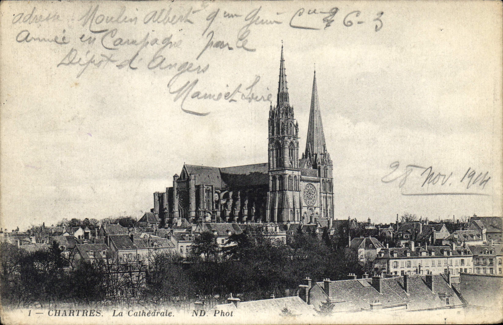 CPA Chartres La Cathedrale
