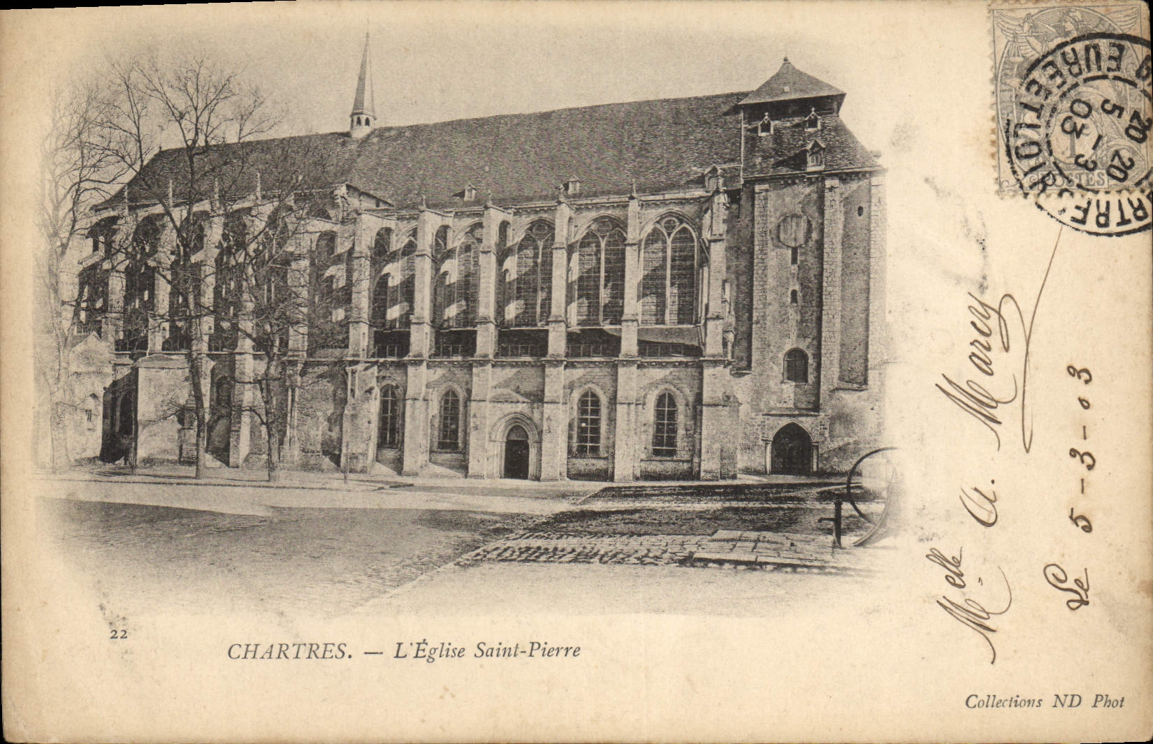 CPA Chartres L'Eglise Saint Pierre