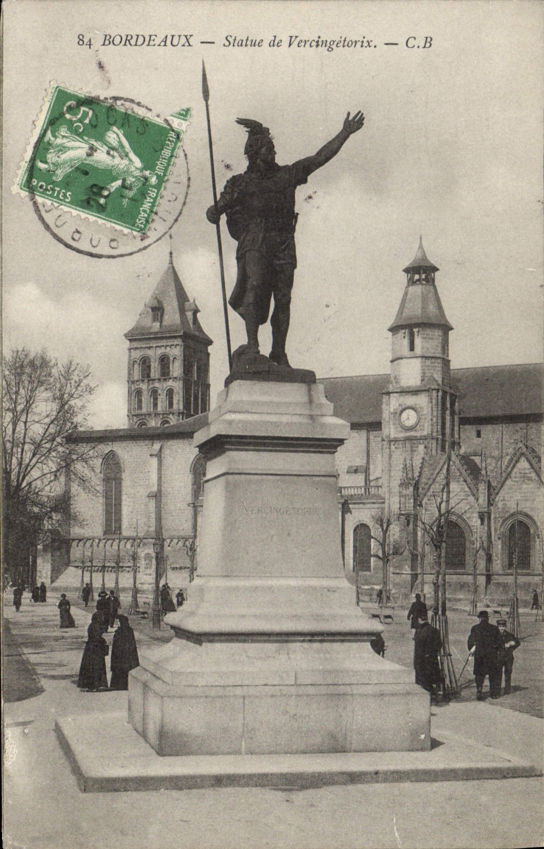 CPA Bordeaux Statue de Vercingetorix