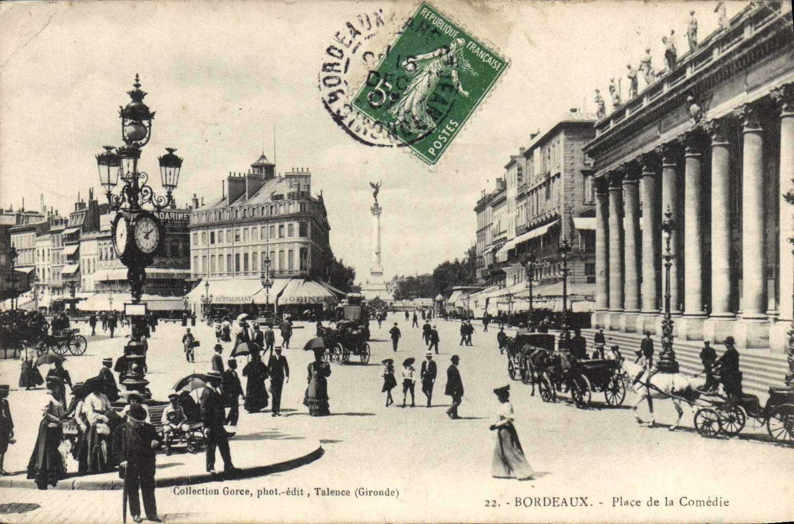 CPA Bordeaux Place de la Comedie