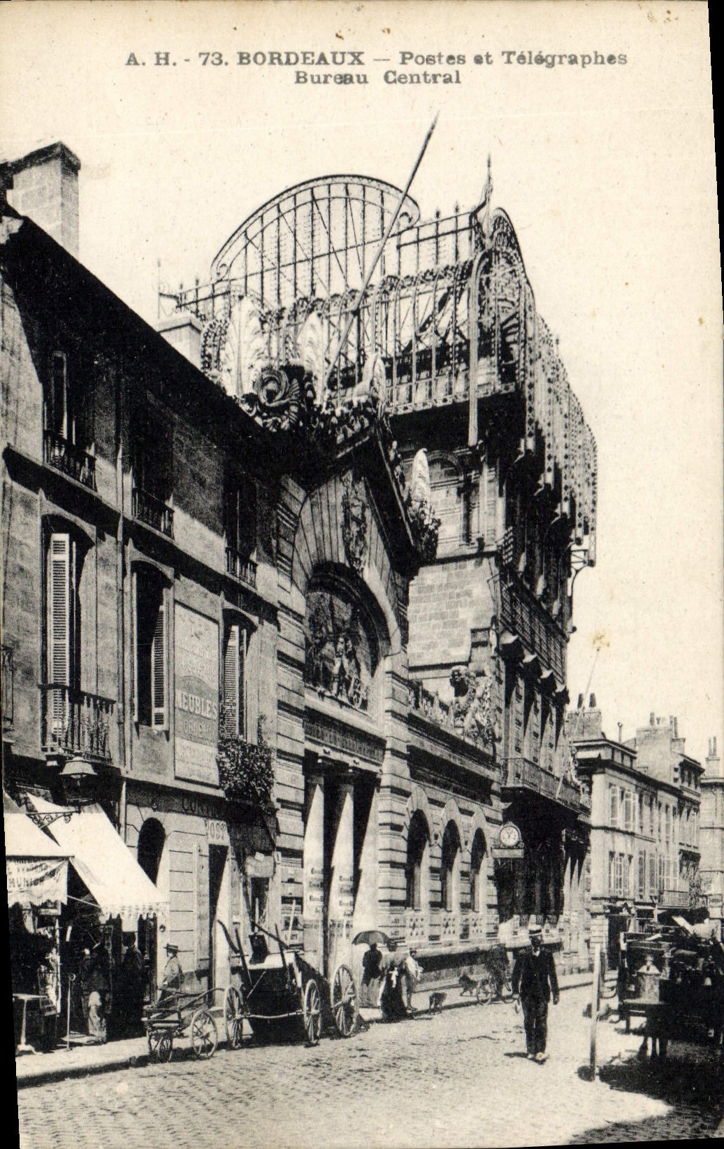 CPA Bordeaux Port Autonome de Bordeaux Postes Telegraphes Bureau Central