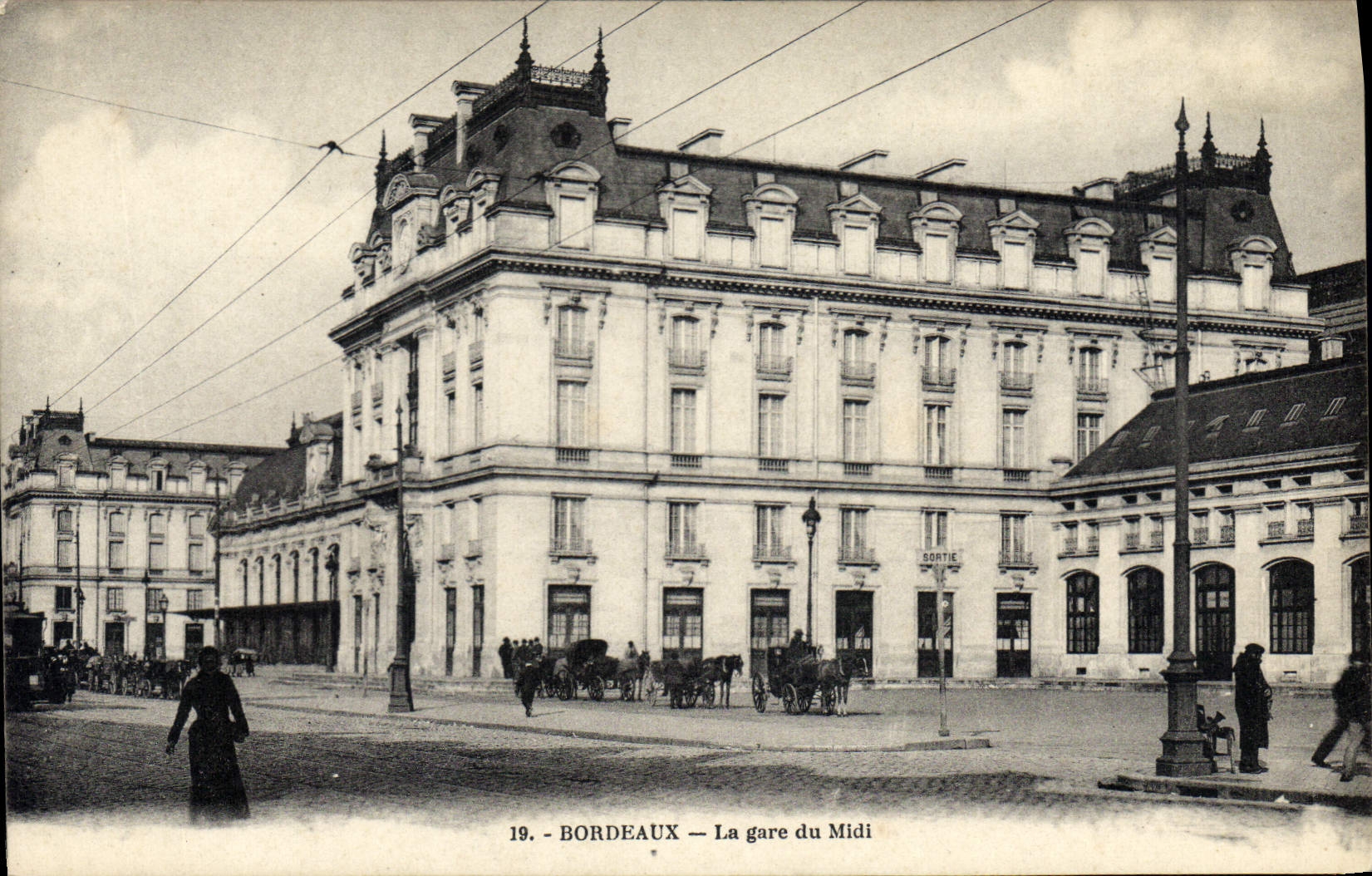 CPA Bordeaux La gare du Midi