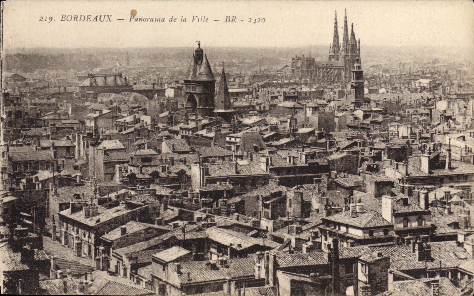 CPA Bordeaux Panorama de la Ville