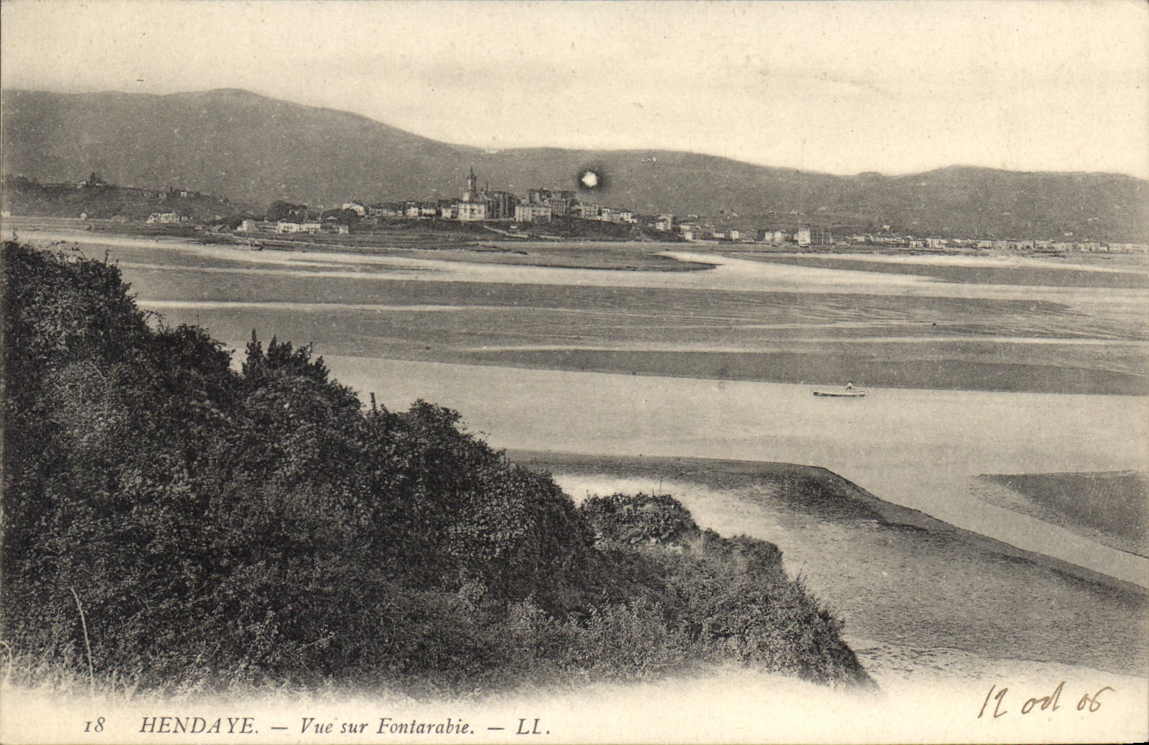 CPA Hendaye Vue sur Fontarabie