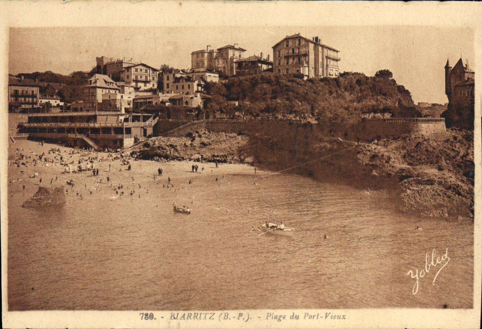 CPA Biarritz Plage du Port Vieux