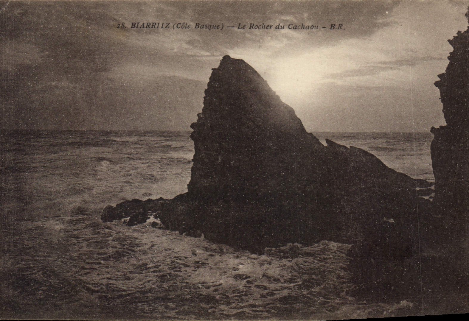 CPA Biarritz (cote Basque) Le Rocher du Cachaou