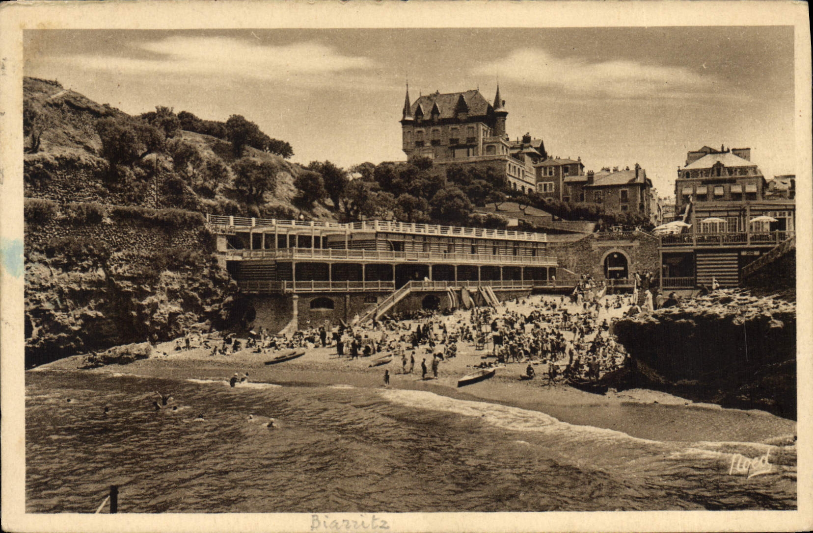 CPA Biarritz Plage du Port Vieux