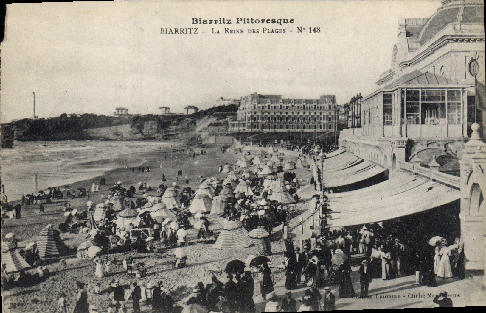 CPA Biarritz Pittoresque La Reine des Plages